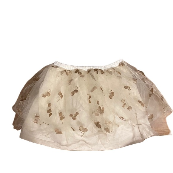 Crewcuts Gold Apple Tulle Skirt Sz 4/5 Kids Girls - Picture 1 of 5